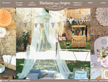 Tablet Screenshot of madameauxanges.com
